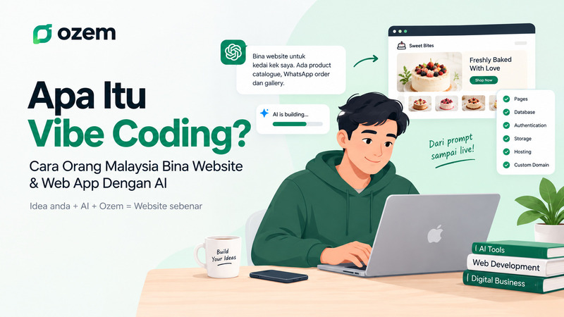 Cara Vibe Coder Bina Website & Web App Dengan AI